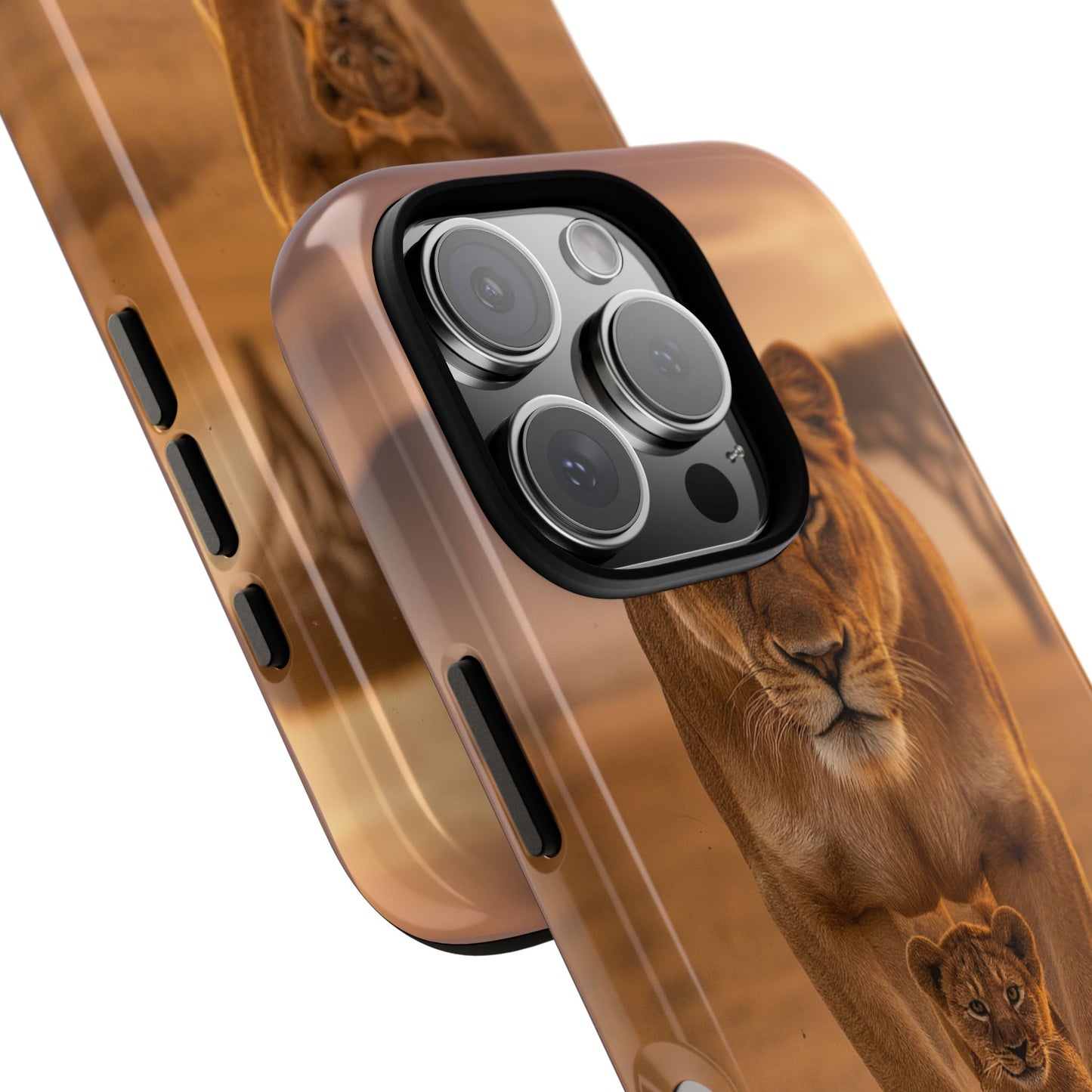 Lioness & Cub Phone Case | Safari Wildlife Tough Case for iPhone & Samsung