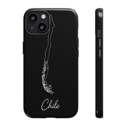 Chile Outline Phone Case – Minimal Country Map Tough Case (iPhone, Samsung, Pixel)
