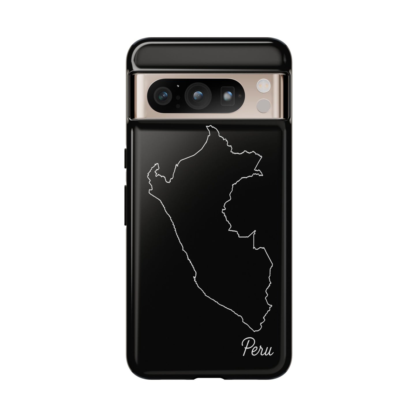 Peru Outline Phone Case – Minimal Country Map Tough Case (iPhone, Samsung, Pixel)