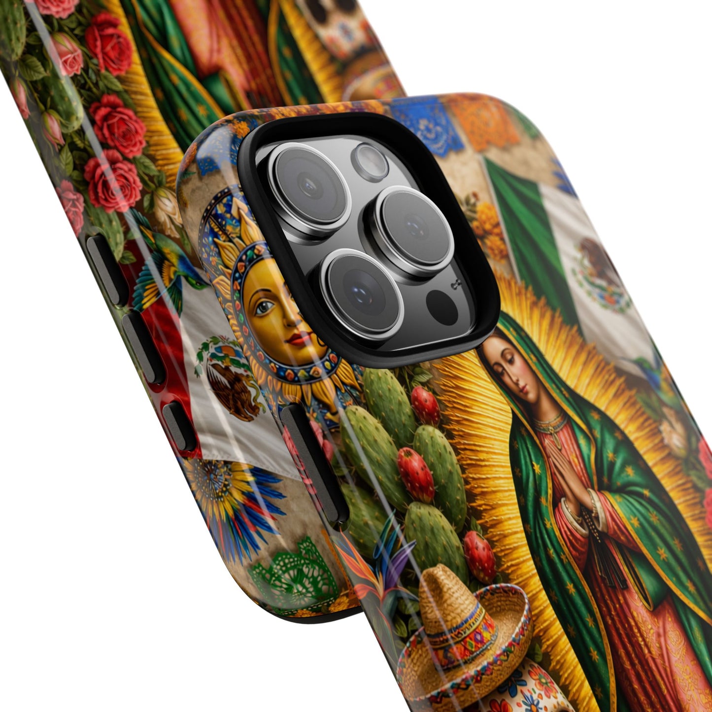 Virgen de Guadalupe Phone Case Mexican Floral iPhone Samsung Pixel Case