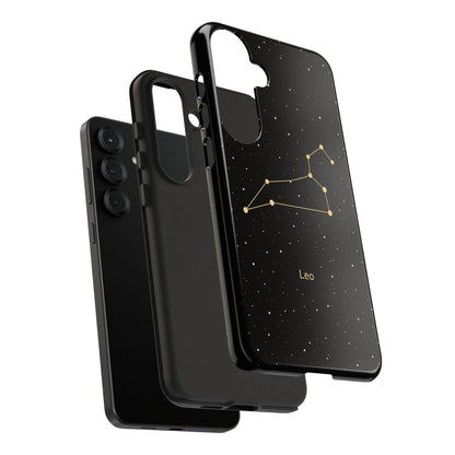 Leo Zodiac Constellation Phone Case – Luxe Gold Celestial Cover