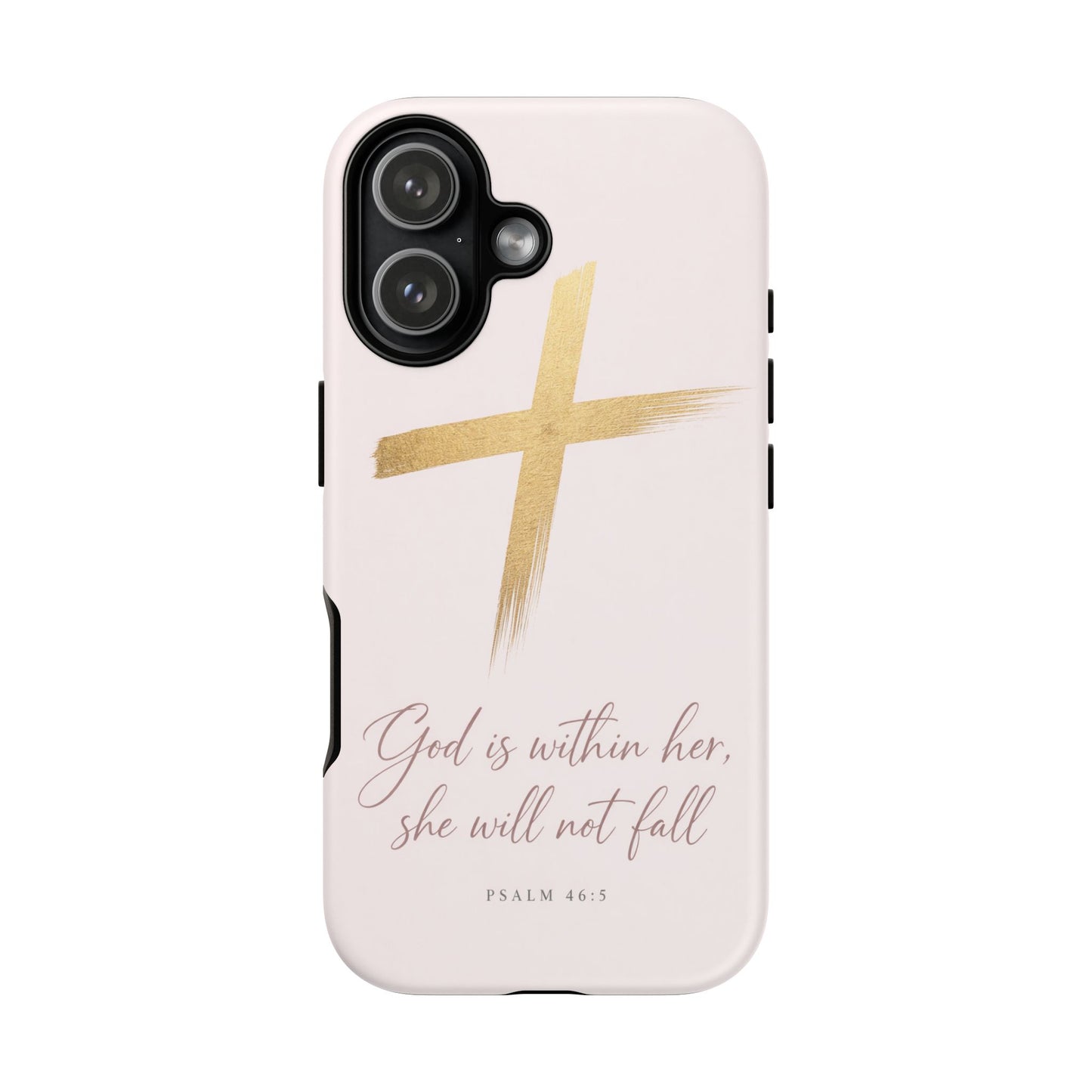 Psalm 46:5 God Is Within Her Christian Cross Phone Case Faith Gift