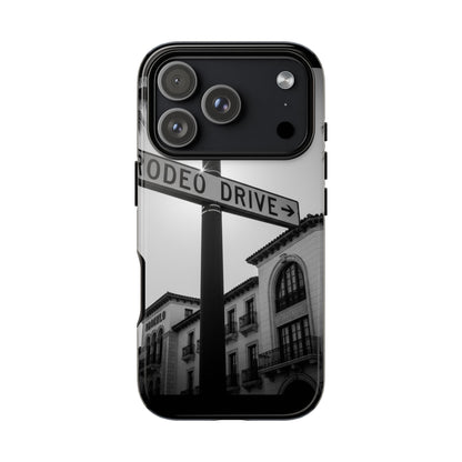 Rodeo Drive Phone Case | Los Angeles Aesthetic Black & White Photography | Luxury LA Street Tough Case for iPhone & Samsung