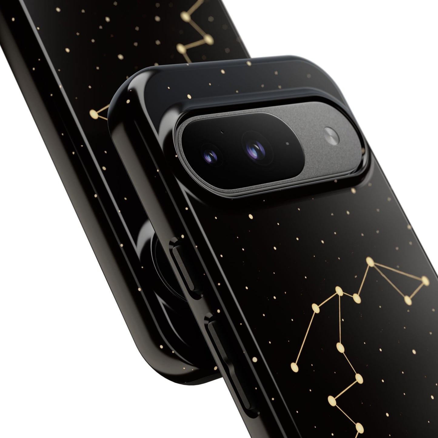 Aquarius Zodiac Constellation Phone Case – Luxe Gold Celestial Cover