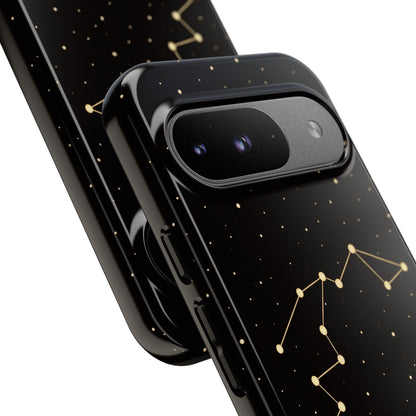Aquarius Zodiac Constellation Phone Case – Luxe Gold Celestial Cover