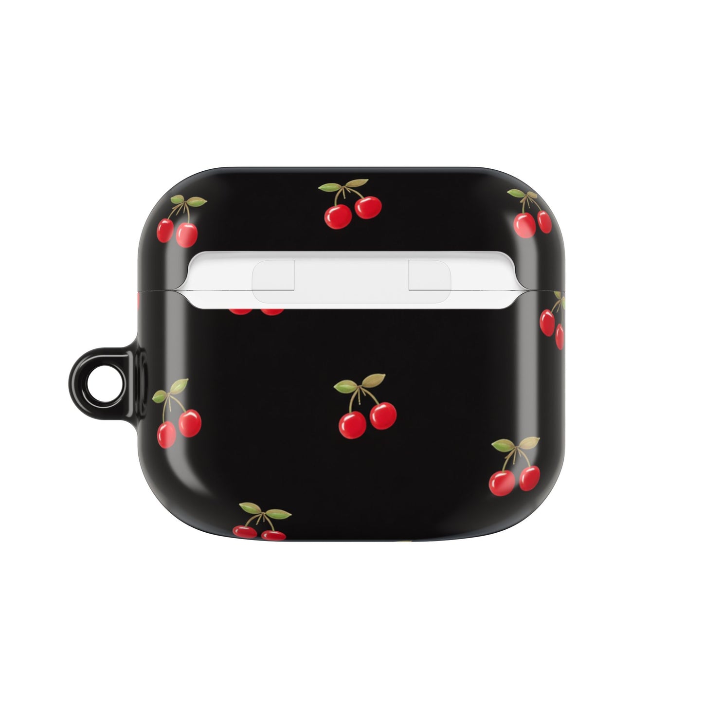 Cherry Pattern AirPod Case — Cute Black Cherry Protective Cover