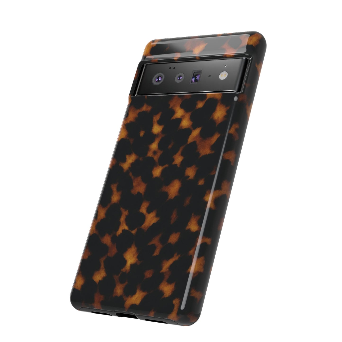 Tortoiseshell Phone Case – Brown Leopard Pattern Luxury Tough Protective Case