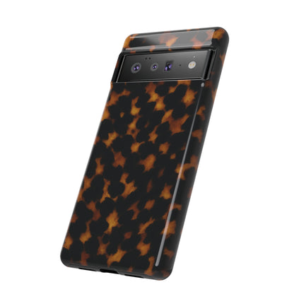 Tortoiseshell Phone Case – Brown Leopard Pattern Luxury Tough Protective Case
