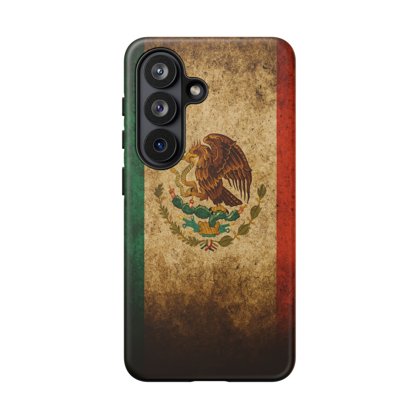 Vintage Mexico Flag Phone Case – Mexican Pride Grunge Flag Aesthetic Tough Case