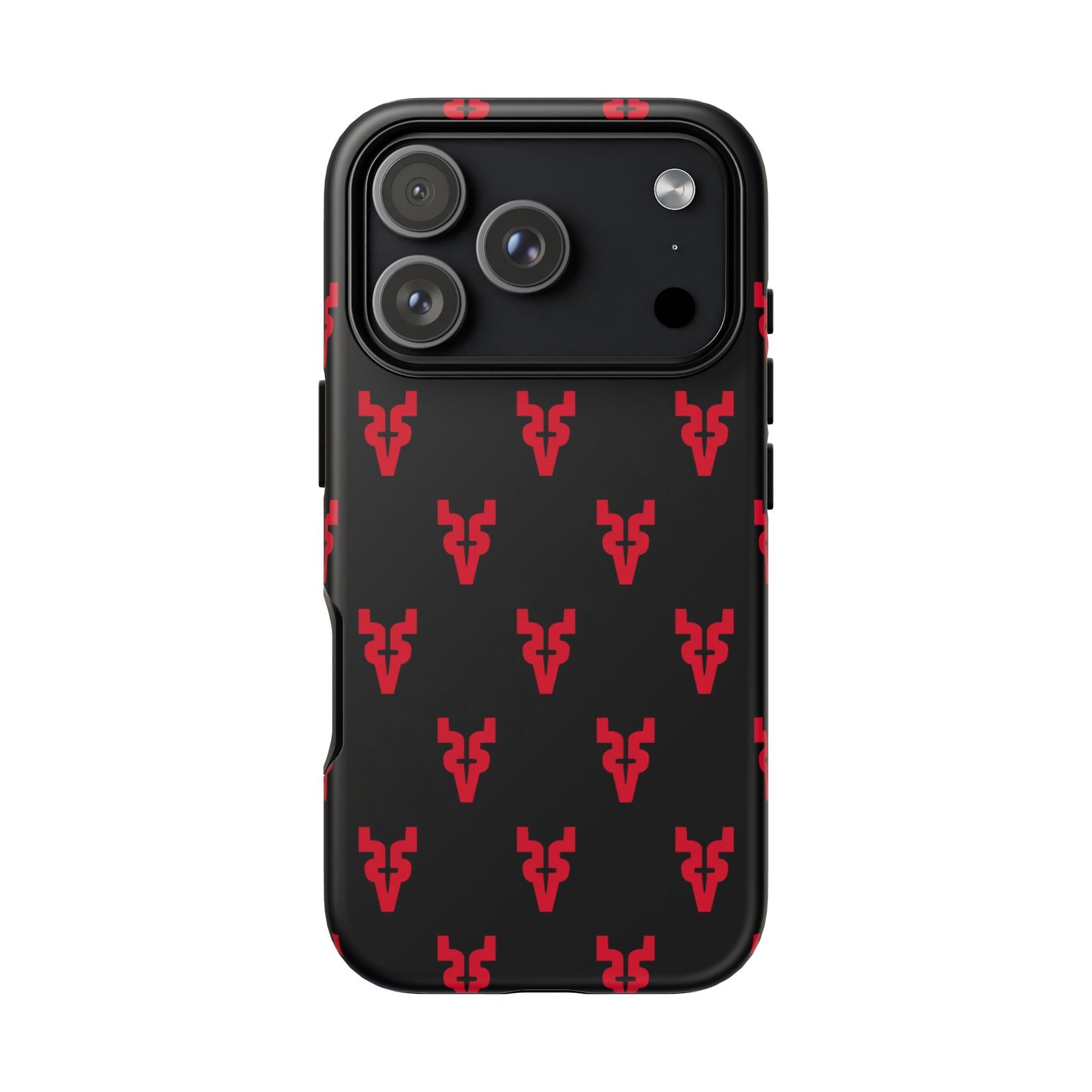 Mazatlán Bull Phone Case – Black Red Streetwear Tough Shockproof Cover