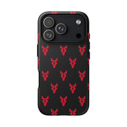Mazatlán Bull Phone Case – Black Red Streetwear Tough Shockproof Cover