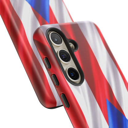 Puerto Rico Flag Phone Case | Boricua Pride Tough Case | Puerto Rican Flag Protective Cover for iPhone & Samsung