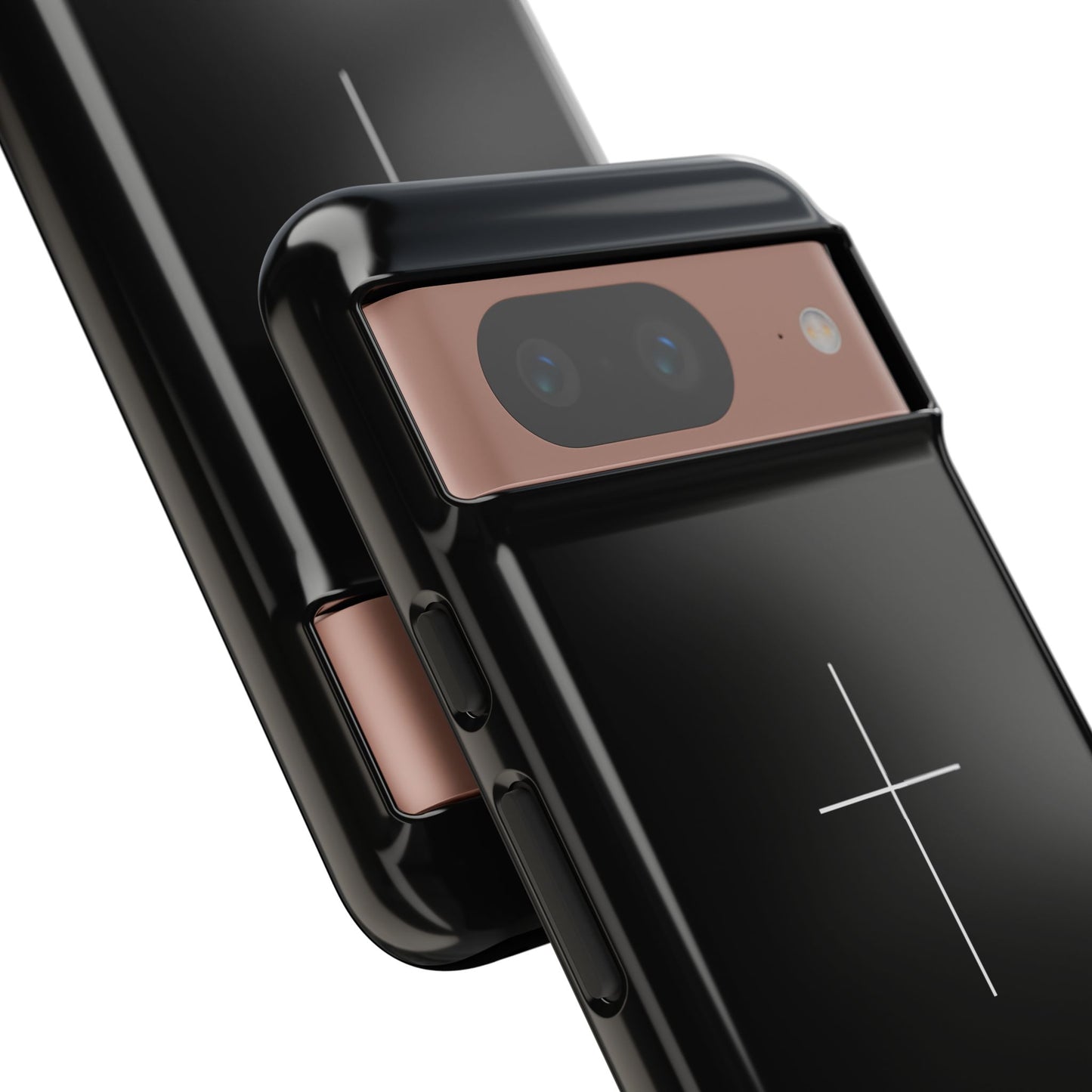 Trust in God Phone Case Minimal Cross Christian Black Tough Cover