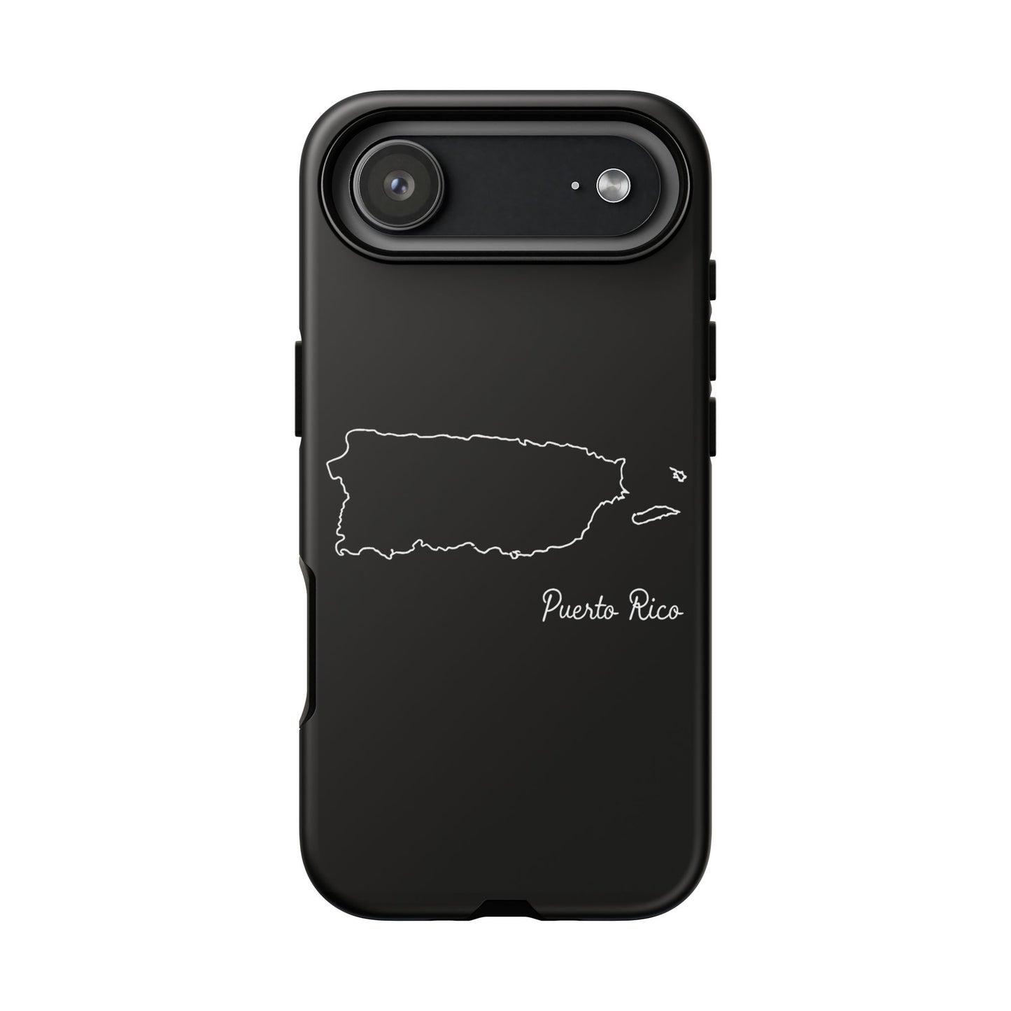 Puerto Rico Outline Phone Case – Minimal Country Map Tough Case (iPhone, Samsung, Pixel)
