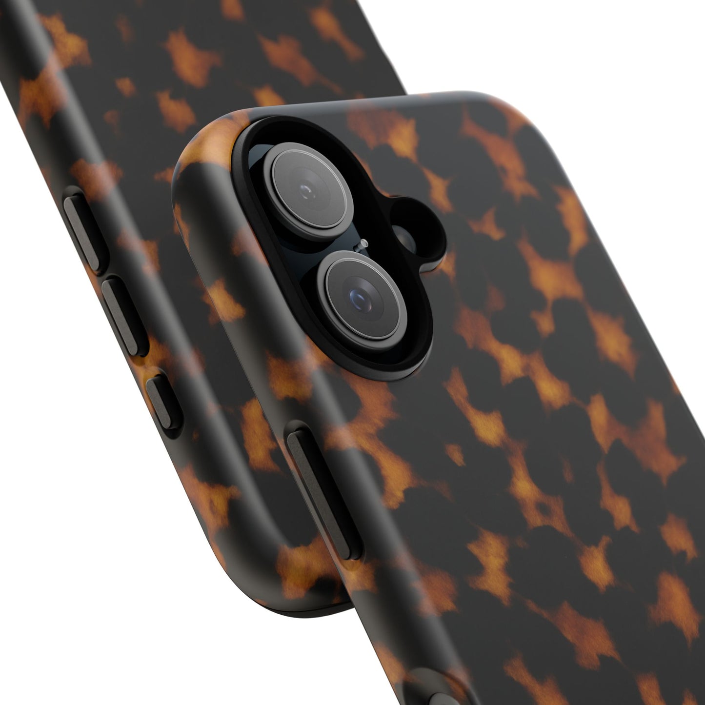 Tortoiseshell Pattern Tough Phone Case | Classic Leopard-Style Protective Cover