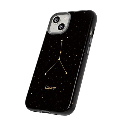 Cancer Zodiac Constellation Phone Case – Luxe Gold Celestial Cover