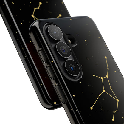 Virgo Zodiac Constellation Phone Case – Luxe Gold Celestial Cover