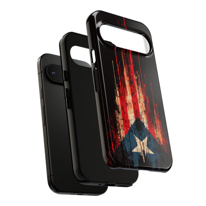 Puerto Rico Flag Phone Case | Distressed Puerto Rican Flag Tough Case | Boricua Pride Protective iPhone Samsung Cover
