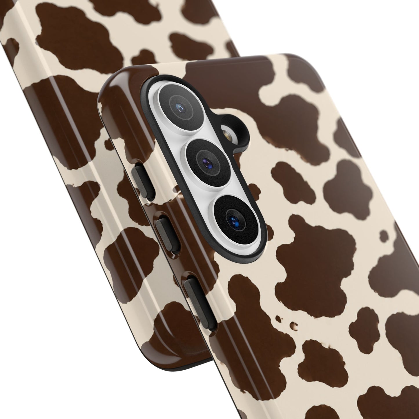 Western Cow Print Tough Phone Case for iPhone Samsung Galaxy Pixel