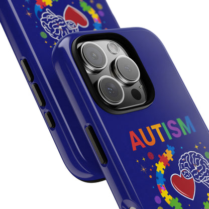 Autism Awareness Tough Case – "Love Connects All Pieces" Phone Case for Iphone, Samsung Galaxy and Pixel