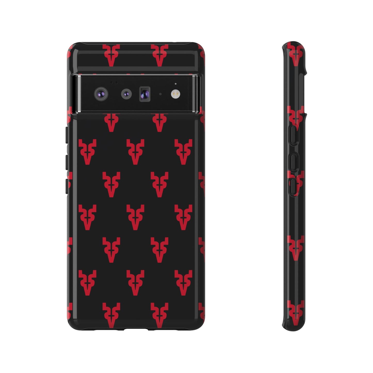 Mazatlán Bull Phone Case – Black Red Streetwear Tough Shockproof Cover