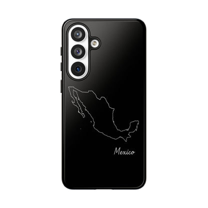 Mexico Outline Phone Case – Minimal Country Map Tough Case (iPhone, Samsung, Pixel)