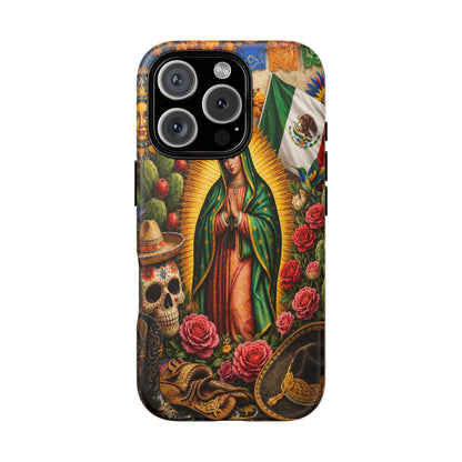 Virgen de Guadalupe Phone Case Mexican Floral iPhone Samsung Pixel Case