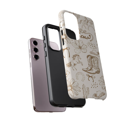 Western Cowgirl Phone Case for iPhone Samsung Galaxy Pixel Tough Case