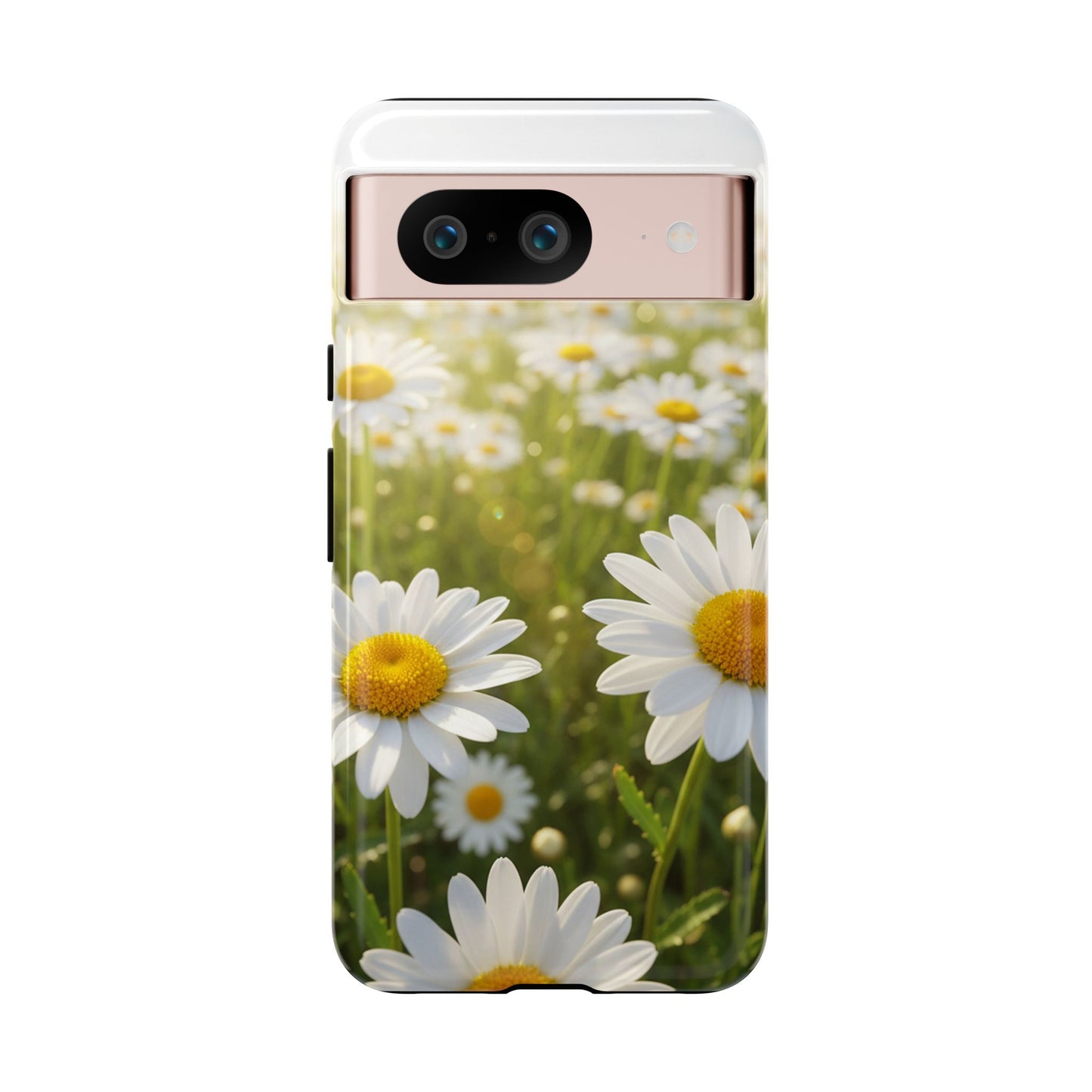 Daisy Phone Case – Floral Spring Field Tough Protective Case (iPhone, Samsung, Pixel)