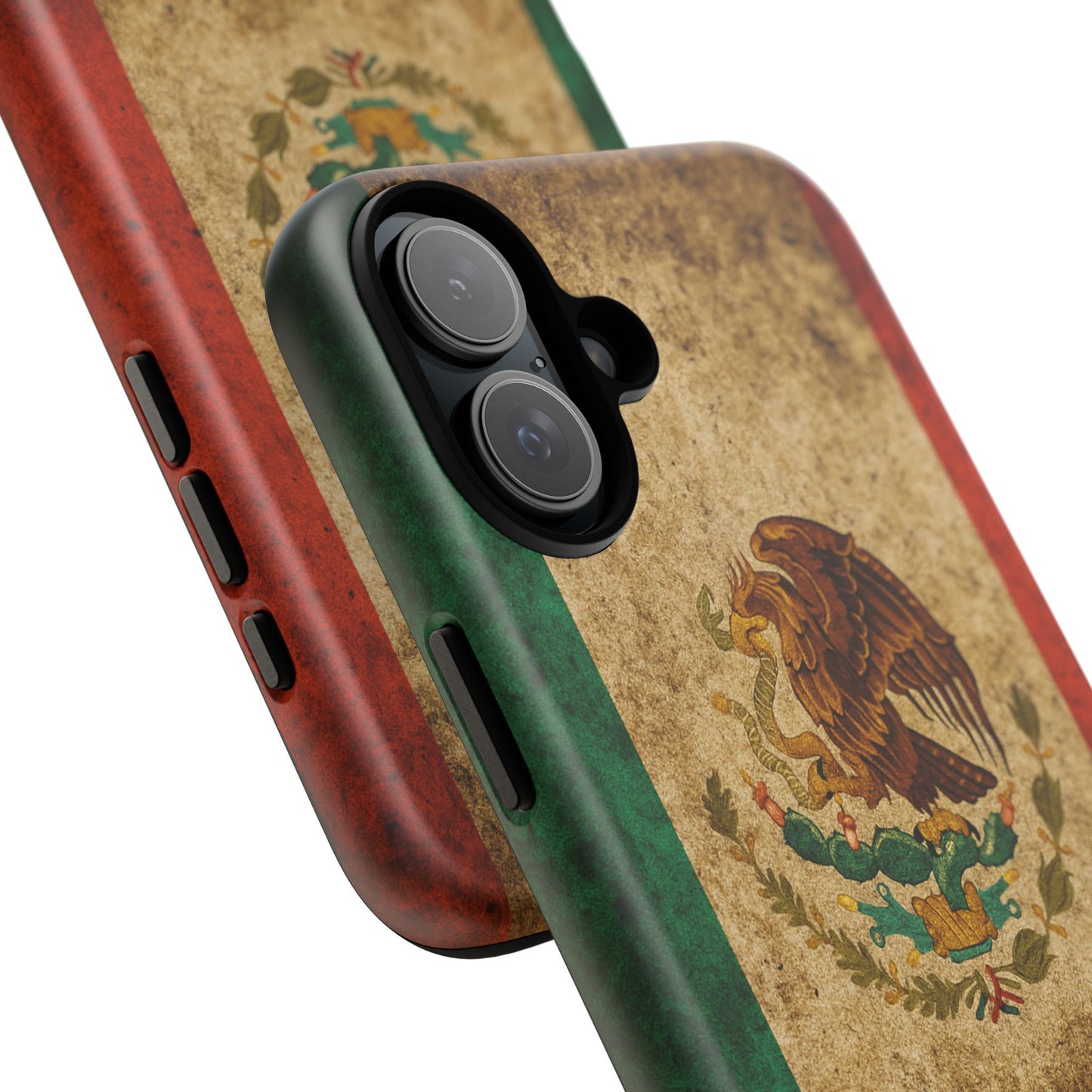 Vintage Mexico Flag Phone Case – Mexican Pride Grunge Flag Aesthetic Tough Case