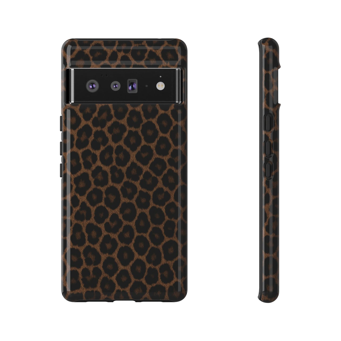 Brown Leopard Print Phone Case | Classic Animal Print Aesthetic Tough Protective Case