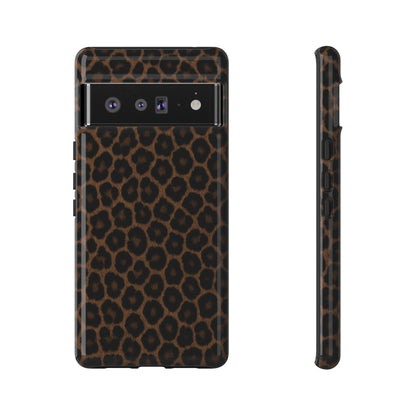 Brown Leopard Print Phone Case | Classic Animal Print Aesthetic Tough Protective Case