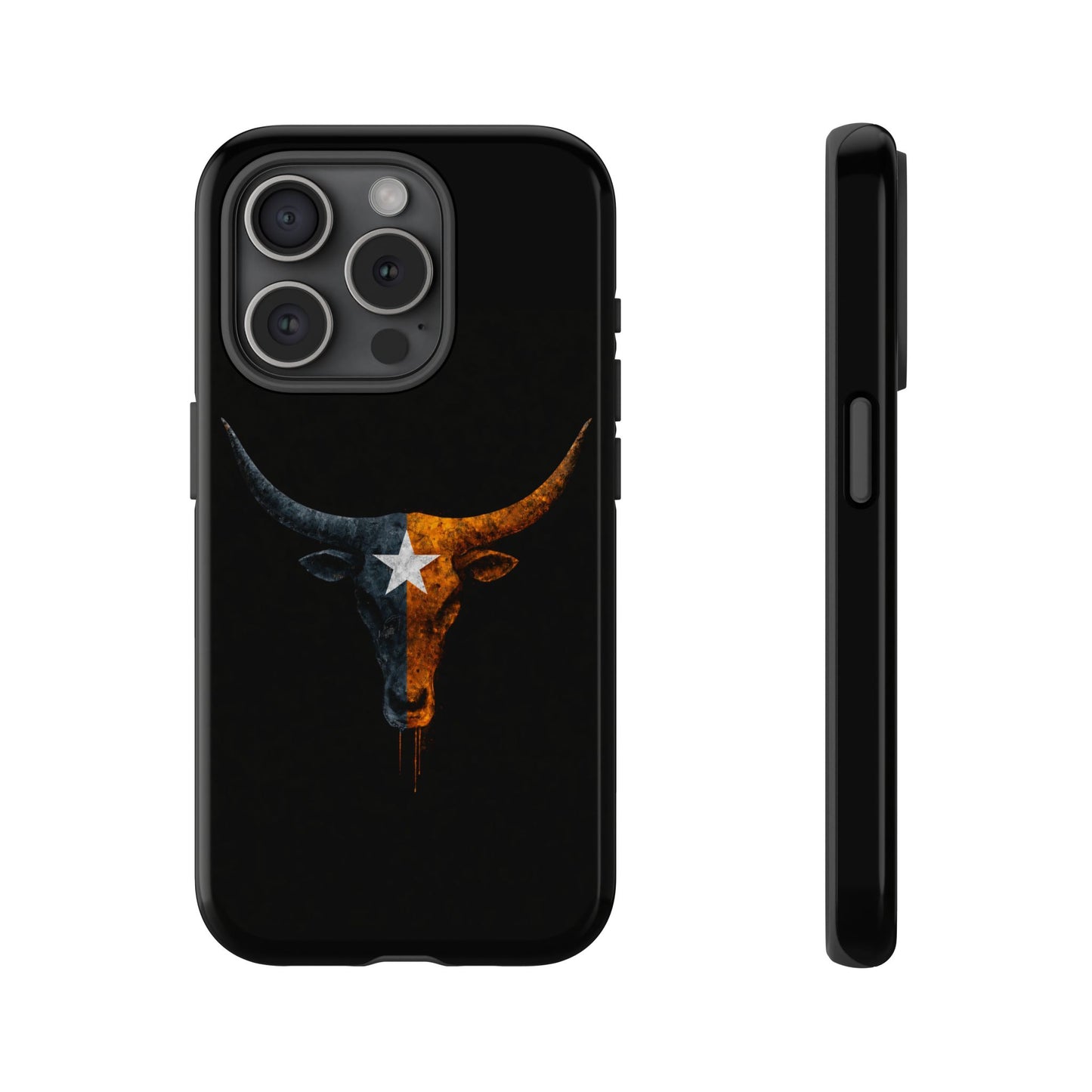 Texas Longhorn Skull Phone Case Western Cowboy Bull iPhone Samsung Cover