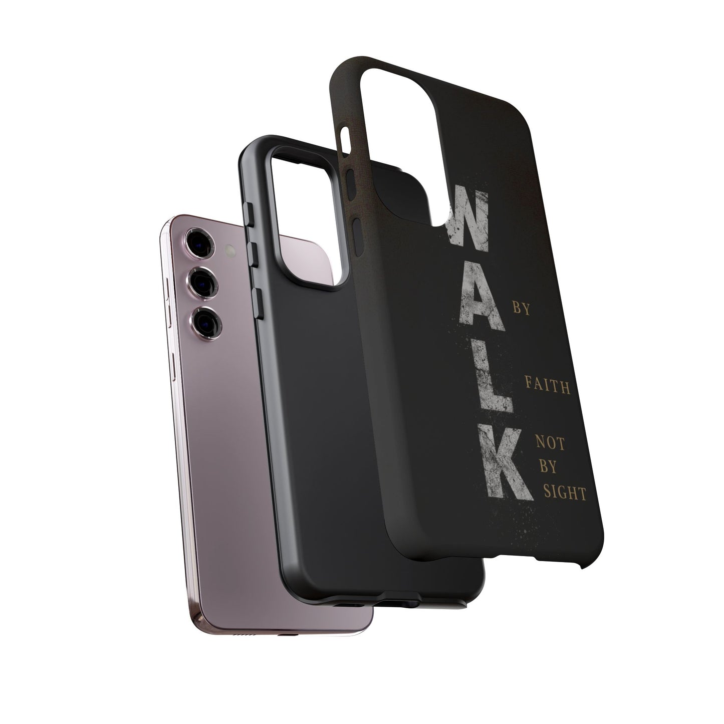 Walk by Faith Not by Sight Christian Phone Case Bible Verse Faith Cover
