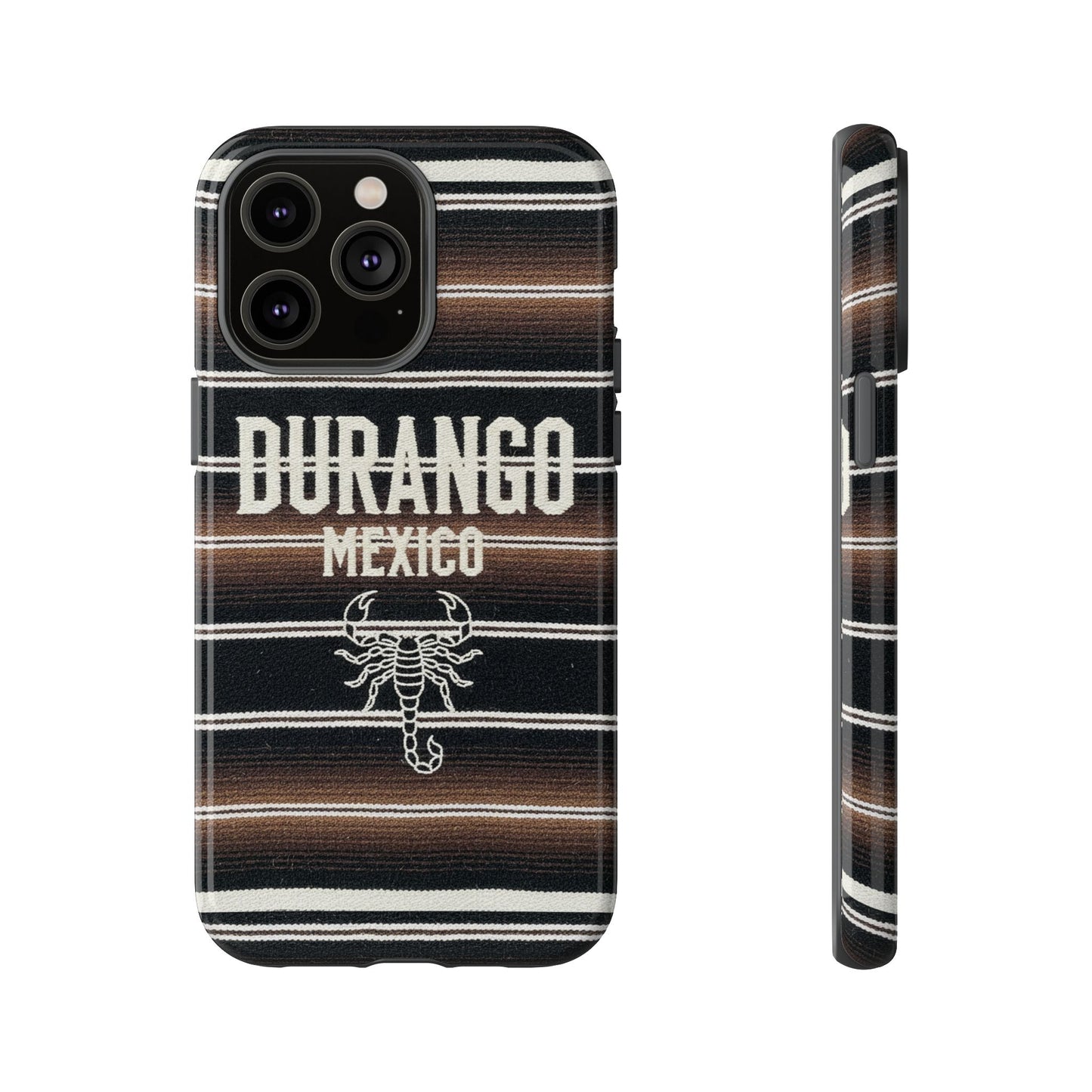 Durango Mexico Phone Case | Serape Scorpion Western Design | Mexican Heritage Tough Case for iPhone & Samsung
