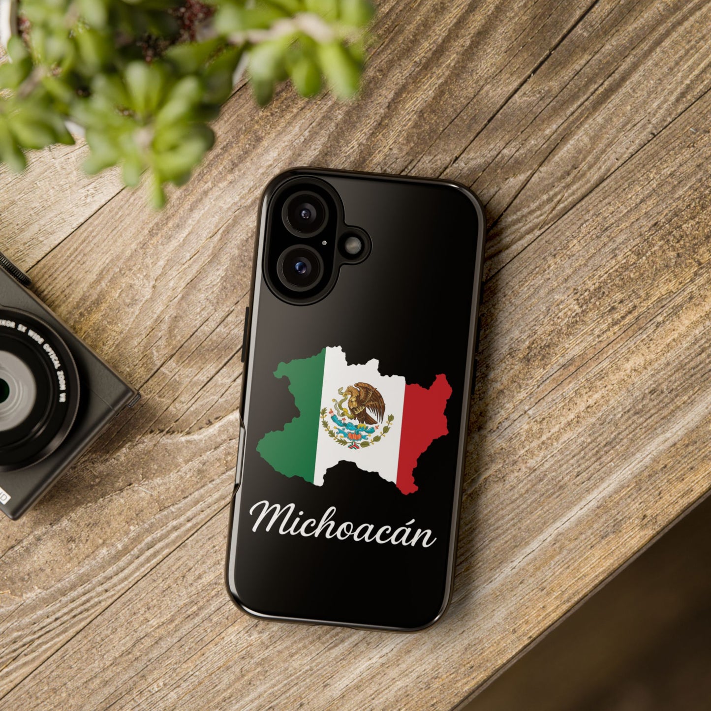 Michoacán Mexico Flag Map Phone Case | Mexican American Pride Tough Case for iPhone & Samsung