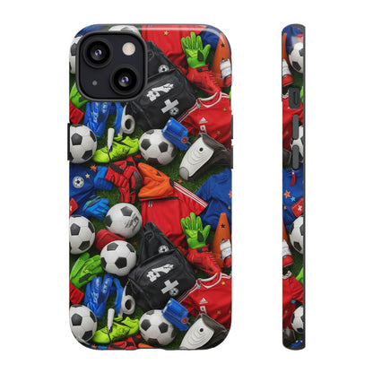 Soccer Ball Pattern Phone Case – Sports Fan Tough Protective Game Day Case