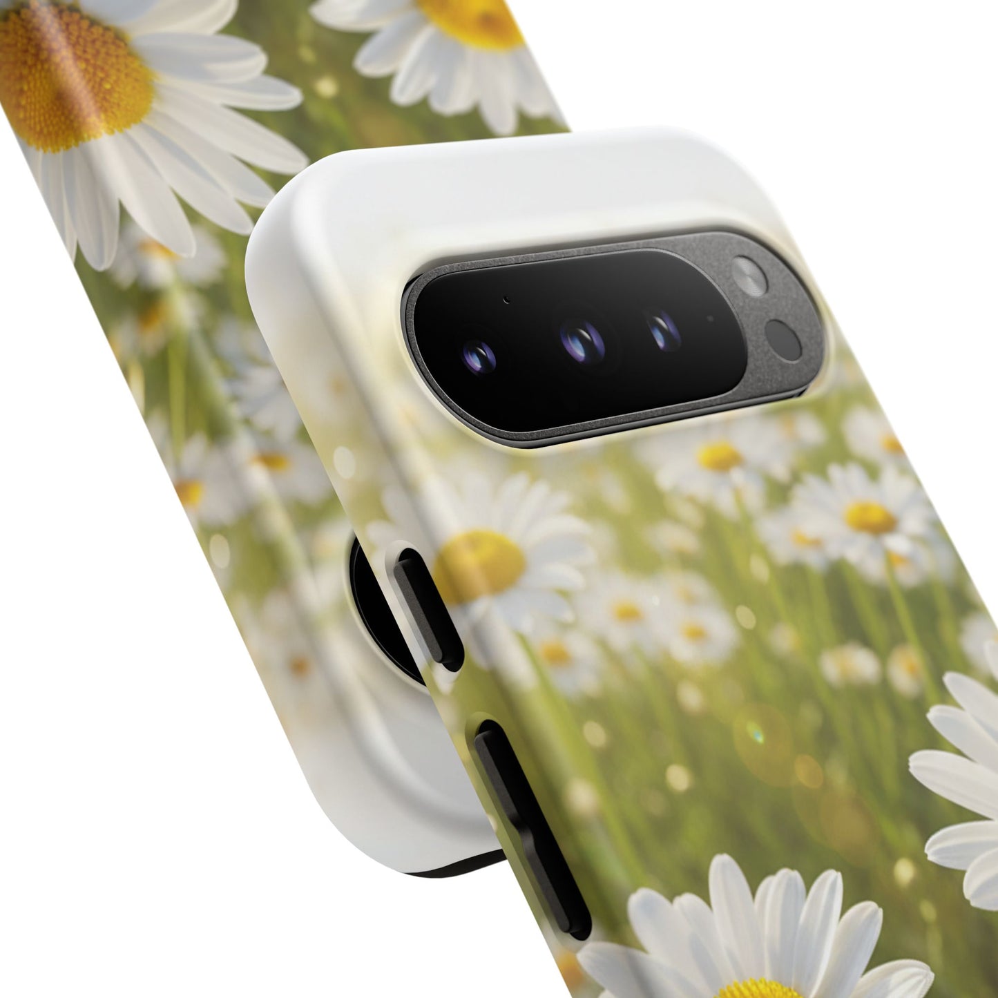 Daisy Phone Case – Floral Spring Field Tough Protective Case (iPhone, Samsung, Pixel)