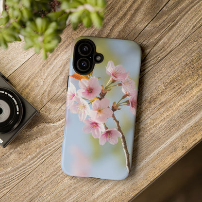 Cherry Blossom Phone Case – Pink Floral Tough Case (iPhone, Samsung Galaxy, Pixel)
