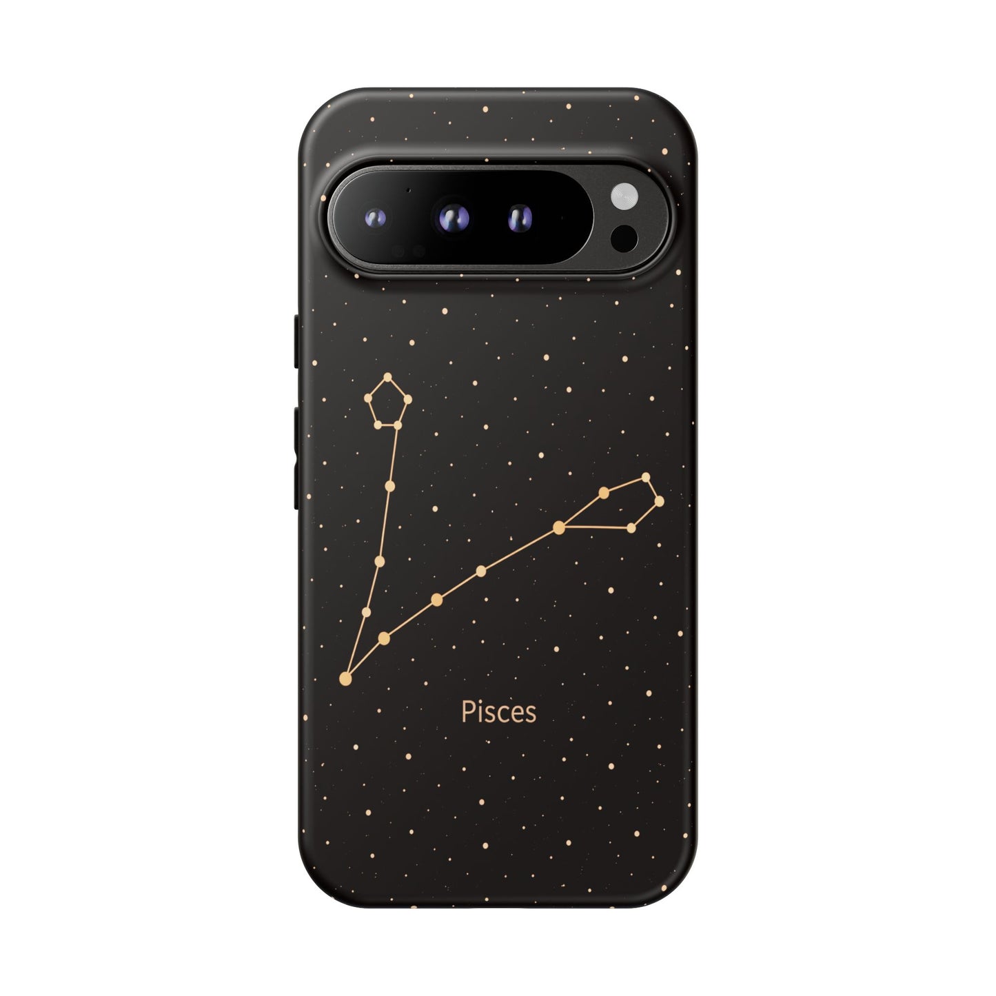 Pisces Zodiac Constellation Phone Case – Luxe Gold Celestial Cover
