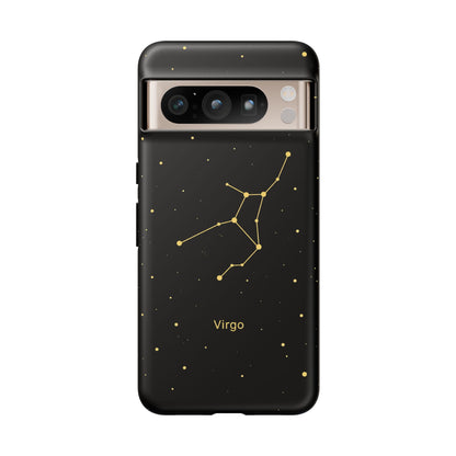 Virgo Zodiac Constellation Phone Case – Luxe Gold Celestial Cover