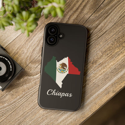 Chiapas Mexico Flag Map Phone Case | Mexican American Pride Tough Case for iPhone & Samsung
