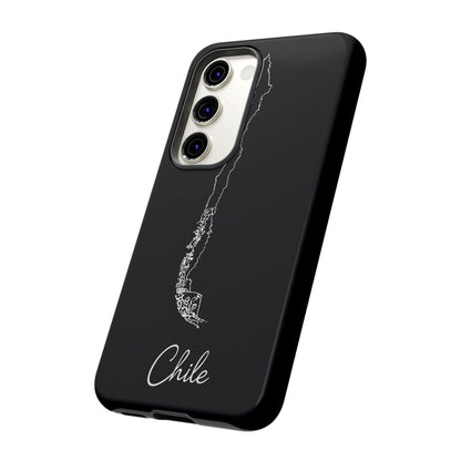 Chile Outline Phone Case – Minimal Country Map Tough Case (iPhone, Samsung, Pixel)