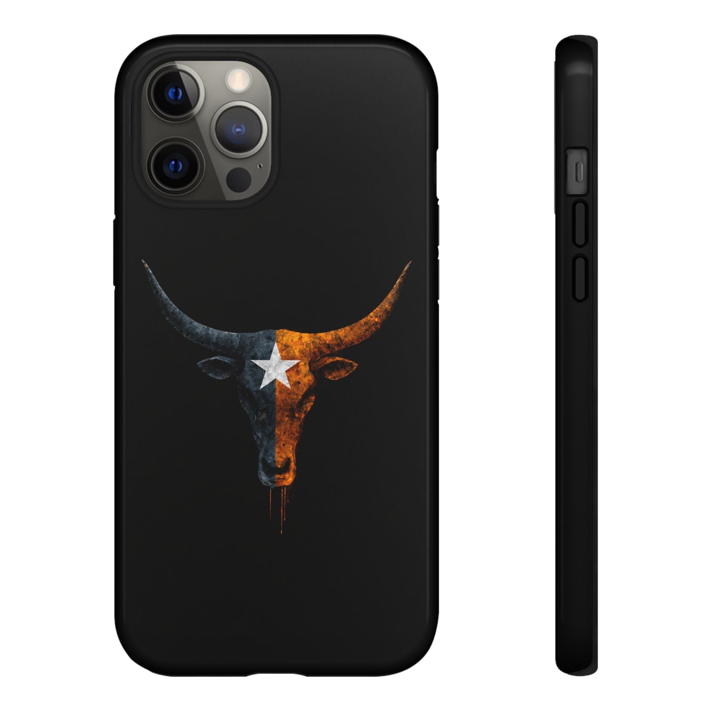 Texas Longhorn Skull Phone Case Western Cowboy Bull iPhone Samsung Cover