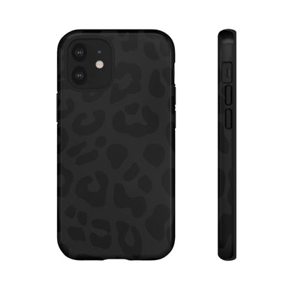 Black Leopard Phone Case | Matte & Glossy Tough Protective iPhone Case