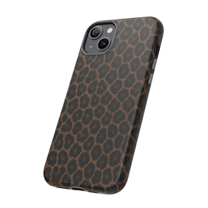Brown Leopard Print Phone Case | Classic Animal Print Aesthetic Tough Protective Case