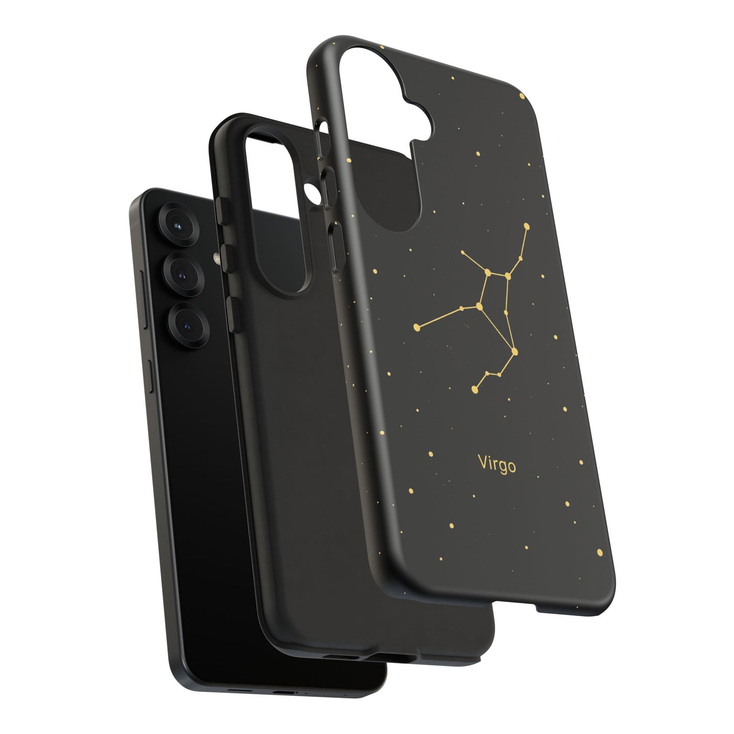 Virgo Zodiac Constellation Phone Case – Luxe Gold Celestial Cover