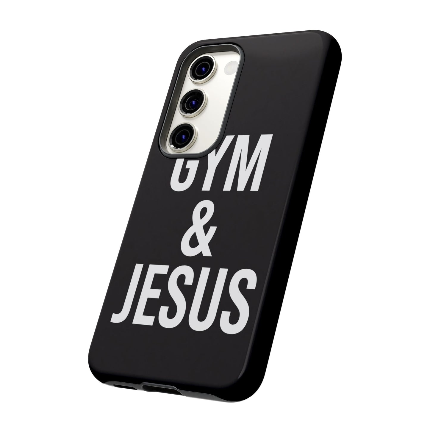 Gym & Jesus Phone Case Christian Faith Workout Gym Motivation Case
