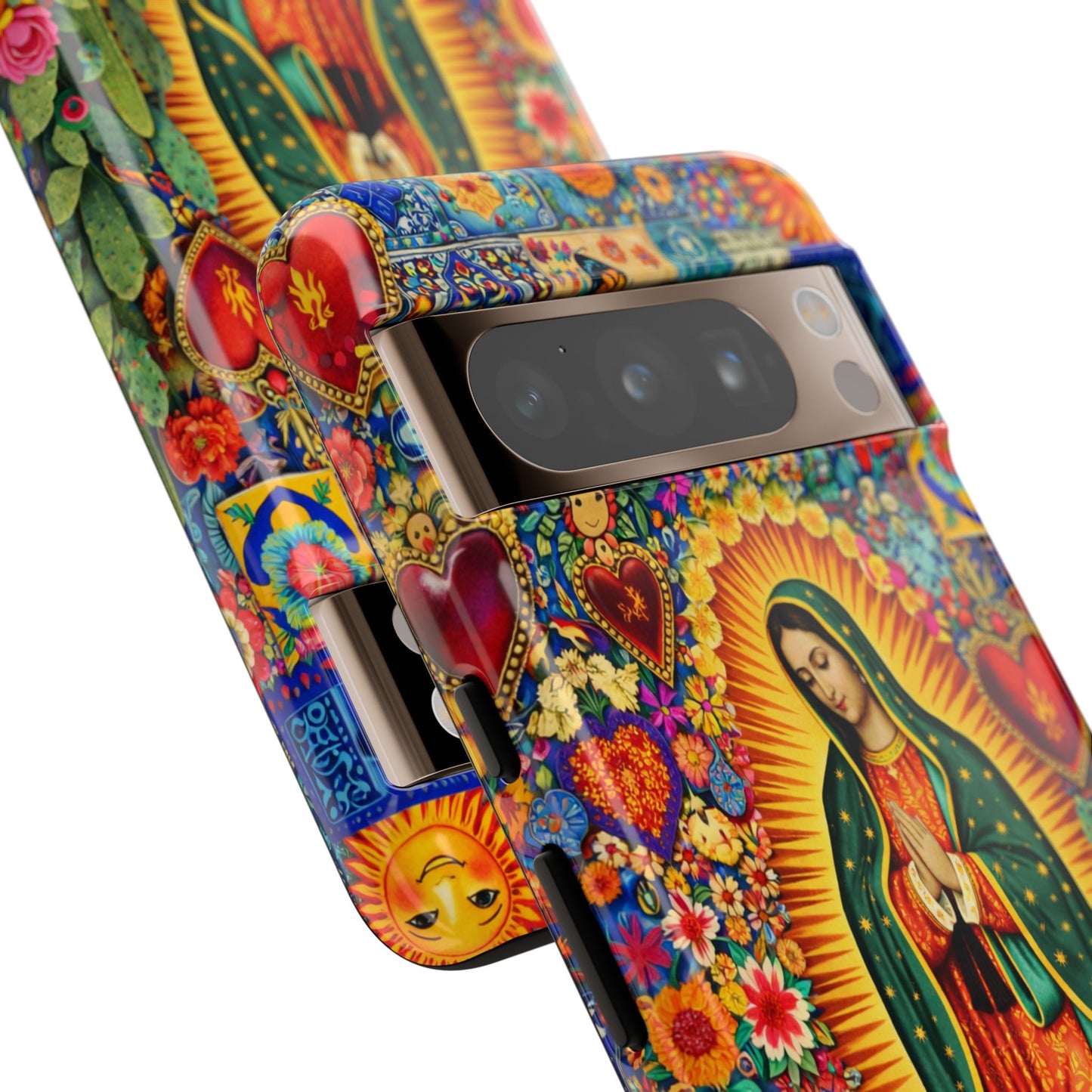 Virgin Mary Guadalupe Phone Case Mexican Folk Art Tough Cover iPhone Samsung