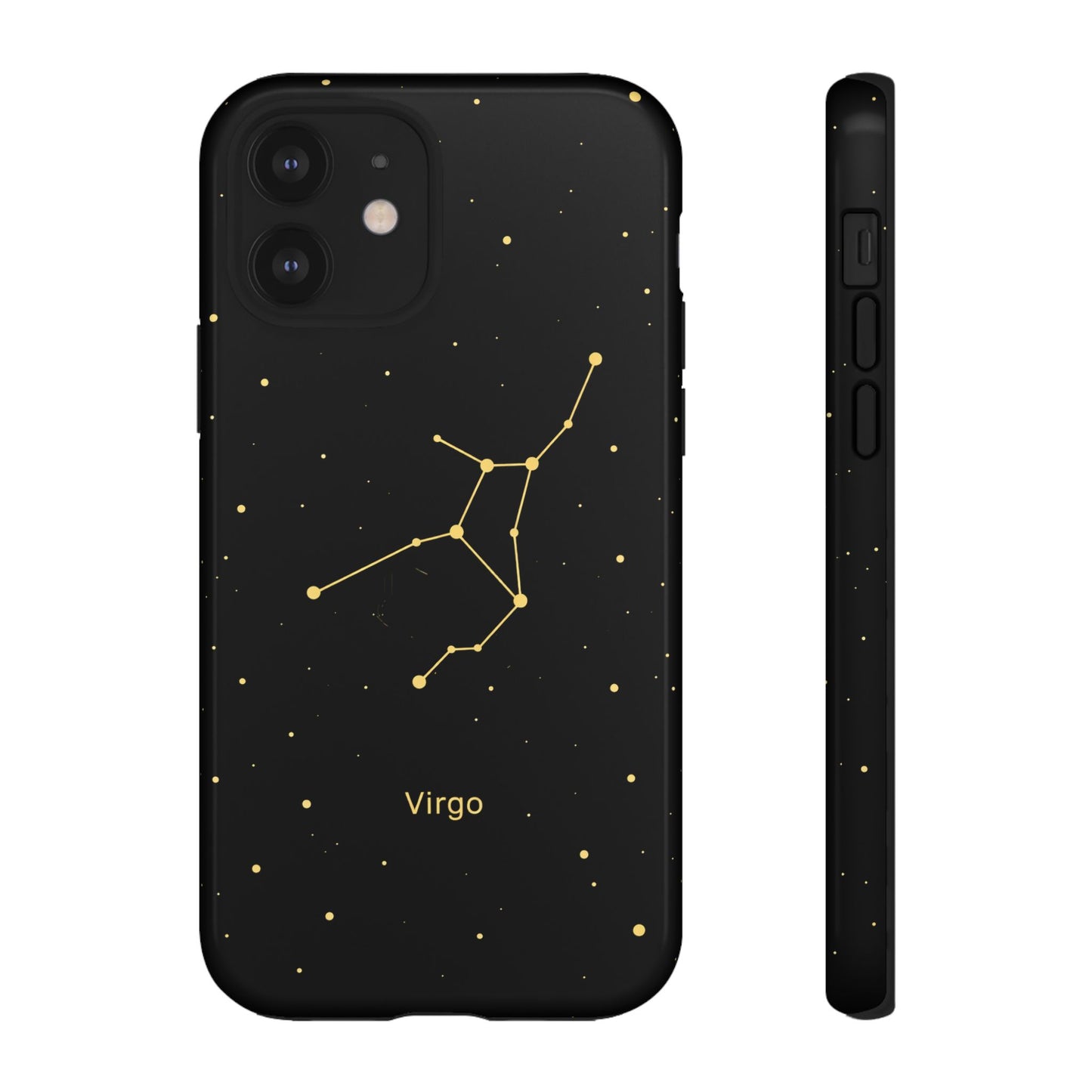 Virgo Zodiac Constellation Phone Case – Luxe Gold Celestial Cover